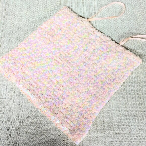 Hugo Buscati Sequin Stretchy Vintage Tube Top, Iridescent Sequins,  One Size - Picture 7 of 14